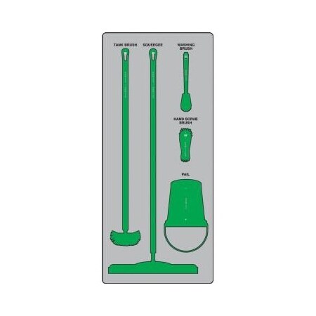Accuform WET ZONE STOREBOARDS MAXDUTY PSB611GTGN PSB611GTGN